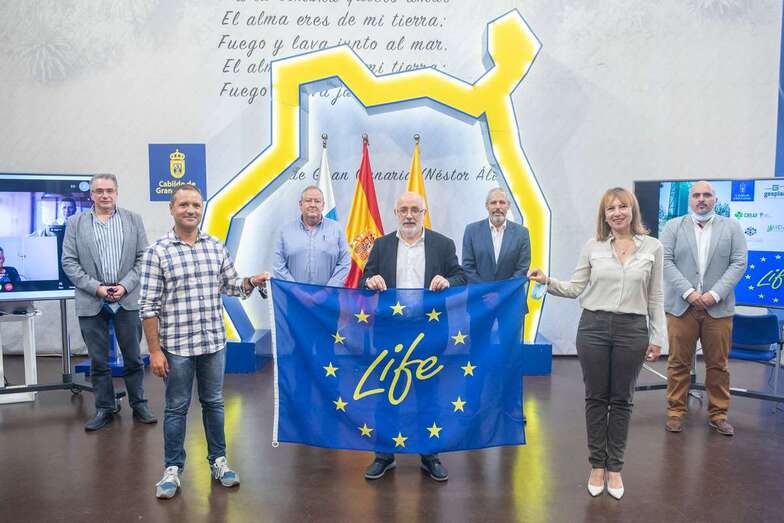 Los captanieblas permitirán regar 20.000 árboles en 33 hectáreas taladas durante siglos (Foto TA)